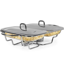  Glass Chafing Dish Rectangle 1.5ltr X 2 Manufacturers and Suppliers in India