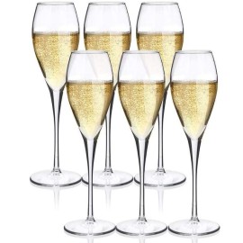  Champagne Glass Pasabahce (turkey) Pb440157 (225 Ml) Pack Of 6 Pcs in Gulmarg