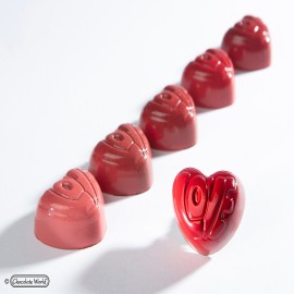  Chcolate World Polycarbonate Chocolate Mould Cw12041 Heart Love  in Port Blair