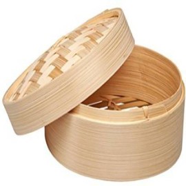  Bamboo Dim Sum Basket Round 30 Cm in Bilaspur