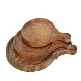  Wooden Plate Sheesham With Handle 30 Cm in Dibrugarh
