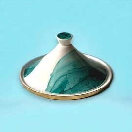  Porcelain Monet Tagine 6''- Teal-1pc in Jamshedpur