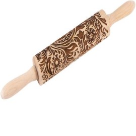  Wooden Rolling Pins For Fondant Cake & Cookies (flower) in Rajasthan