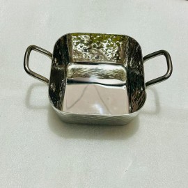  S/s Curry / Serving Bowl Square Double Portion in Uttarakhand