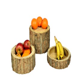  Wooden Buffet Risers Round Set Of 3 Pcs in Ludhiana