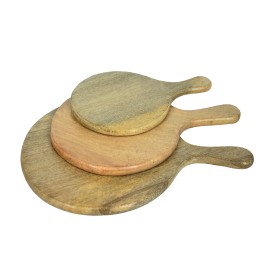  Wooden Platter With Handle Mango 20 Cm in Dibrugarh
