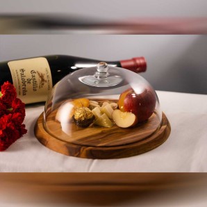  Wooden Cheese Board With Dome in Meghalaya