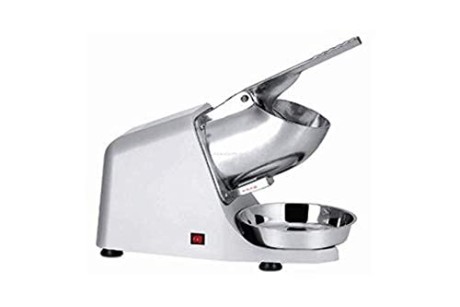 Electric Ice Crusher Machine with Double Blade Stainless Steel - Silver