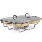 GLASS CHAFING DISH RECTANGLE 1.5LTR X 2