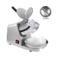 Electric Ice Crusher Machine with Double Blade Stainless Steel - Silver