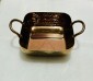 S/S  Curry / Serving Bowl Square Single Portion Rose Gold